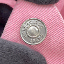 Load image into Gallery viewer, BALENCIAGA Logo Denim Jacket Size 34 Pink594386TEW378000 Cotton100%
