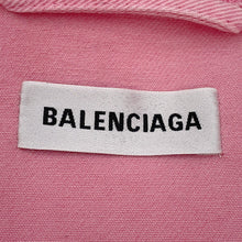 Load image into Gallery viewer, BALENCIAGA Logo Denim Jacket Size 34 Pink594386TEW378000 Cotton100%
