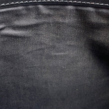 将图像加载到图库查看器中，BALENCIAGA Navy Clip Clutch Back Natural/Black373834 9260 Leather Canvas
