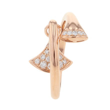 将图像加载到图库查看器中，BVLGARI Diva Dream Diamond Ring Size Approximately No. 12351032 18K Pink Gold
