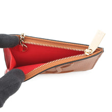 Load image into Gallery viewer, Christian Louboutin BY MY SIDE Key Chain Card Case Coin Purse Brown/Red3235084 Leather
