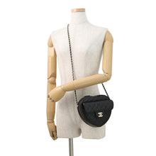 Load image into Gallery viewer, CHANEL Heart Shape ChainShoulder BlackAS3191 Lambskin
