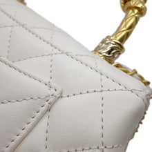 Load image into Gallery viewer, CHANEL Coco Handle 2WAYHandbag WhiteAS2215 Lambskin Size XXS
