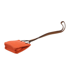 将图像加载到图库查看器中，HERMES Sac Orange Feu/Gold Lambskin
