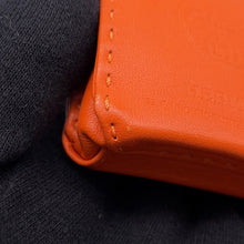 将图像加载到图库查看器中，HERMES Sac Orange Feu/Gold Lambskin
