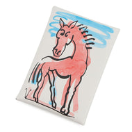 HERMES Calvi Duo Springhorse Blanc Swift Leather
