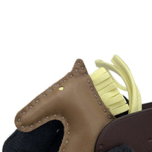 Load image into Gallery viewer, HERMES Rodeo Pegasus Etoupe/Jaune Milton/Rouge Sellier Lambskin Size PM
