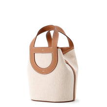 Load image into Gallery viewer, HERMES In the loop Gold/Ecru Toile H Swift Leather Size 18
