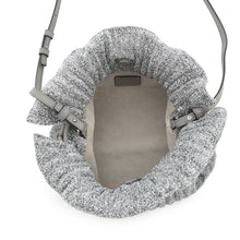 Load image into Gallery viewer, LOEWE flamenco Silver Lurex fabric Leather
