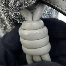 Load image into Gallery viewer, LOEWE flamenco Silver Lurex fabric Leather
