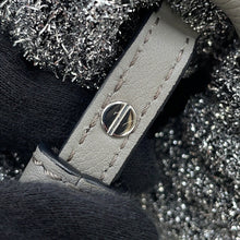 Load image into Gallery viewer, LOEWE flamenco Silver Lurex fabric Leather

