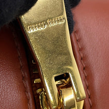 将图像加载到图库查看器中，MIUMIU baud Copper Brown5BB173_2CRW_F0033_V_OTM Calf Leather Size Small
