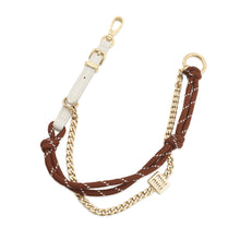 Load image into Gallery viewer, MIUMIU Trick Key Ring Brown/White5TL510_2CRT_F0KMH Leather

