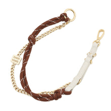 Load image into Gallery viewer, MIUMIU Trick Key Ring Brown/White5TL510_2CRT_F0KMH Leather
