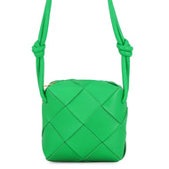 Bottega Veneta Maxi INTRECCIATO Cassette Camera Bag Parakeet701915VCQC23722 Lambskin Size Mini