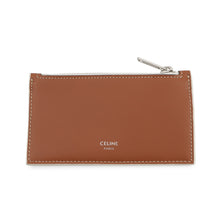 将图像加载到图库查看器中，CELINE Triomphe Zip Card Holder Tan/Ecru10B682EEN.04LE PVC/Leather
