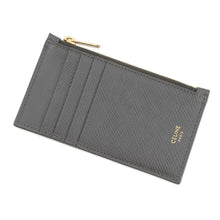Load image into Gallery viewer, CELINE Card holder with zip Gray10B683BEL.10DC Calf Leather
