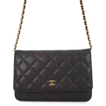 Load image into Gallery viewer, CHANEL Matelasse Classic Chain Wallet BlackAP0250 Caviar Leather
