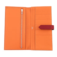 将图像加载到图库查看器中，HERMES Bearnsfre Verso Ruby/Orange Epsom
