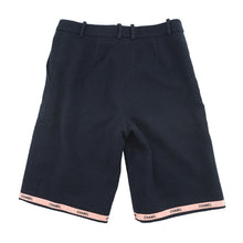 将图像加载到图库查看器中，CHANEL Tweed Shorts CC Logo Size 36 NavyP70094-V33633-NB886 Cotton75% Wool 17% Polyamide8%
