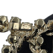 将图像加载到图库查看器中，CHANEL CC Logo Belt Bijoux Size 75/30 Black Leather Rhinestone
