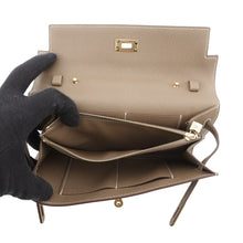 将图像加载到图库查看器中，HERMES Kelly wallet long to go Etoupe Epsom
