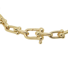 将图像加载到图库查看器中，TIFFANY&amp;Co. Hardware Small Link Bracelet Size Extra large 18K Yellow Gold
