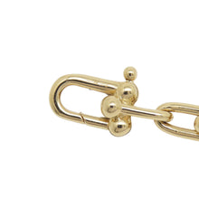 将图像加载到图库查看器中，TIFFANY&amp;Co. Hardware Small Link Bracelet Size Extra large 18K Yellow Gold
