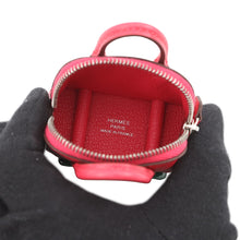 将图像加载到图库查看器中，HERMES Bolide On-Wheel Bag Charm Rose Extreme/Vert Vertigo Chevre Myzore Goatskin
