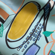 Load image into Gallery viewer, HERMES Muzaldine Black/Multicolor Epsom Silk
