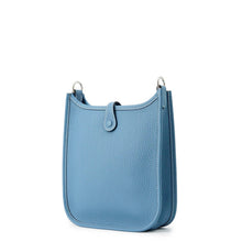 Load image into Gallery viewer, HERMES Evelyne Short New Blue Jean Taurillon Clemence Size TPM
