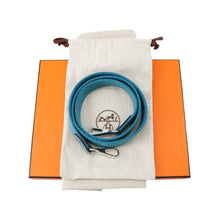 Load image into Gallery viewer, HERMES Evelyne Short New Blue Jean Taurillon Clemence Size TPM
