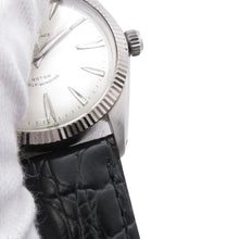 将图像加载到图库查看器中，TUDOR Oyster Prince W34mm Stainless Steel Leather Silver Dial7965
