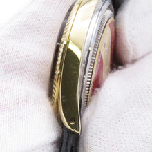 将图像加载到图库查看器中，TUDOR Oyster Prince W33mm Gold Plated Leather Silver Dial7963

