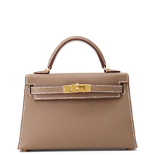 Load image into Gallery viewer, HERMES Mini Kelly 2 Etoupe Epsom Size Mini
