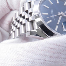 将图像加载到图库查看器中，ROLEX Datejust 41 W41mm Stainless Steel Bright Blue Dial126300
