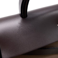Load image into Gallery viewer, HERMES Bag Herbag Zip Tourne Etoupe/Ebene Toile Officier Vache Hunter Leather Size 31
