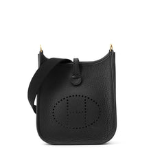 Load image into Gallery viewer, HERMES Evelyne Long Black Taurillon Clemence Size TPM
