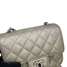 Load image into Gallery viewer, CHANEL Mini Materasse Chain Shoulder SilverA35200 Caviar Leather Size 17
