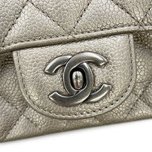 Load image into Gallery viewer, CHANEL Mini Materasse Chain Shoulder SilverA35200 Caviar Leather Size 17
