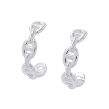 将图像加载到图库查看器中，HERMES Chaine d'Ancre Earrings Size TPM SV925
