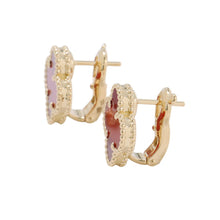 将图像加载到图库查看器中，Van Cleef &amp; Arpels Vintage Alhambra EarringVCARD40400 18K Yellow Gold
