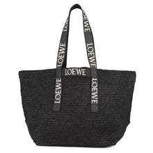 将图像加载到图库查看器中，LOEWE fold shopper BlackB507X23X10 Raffia
