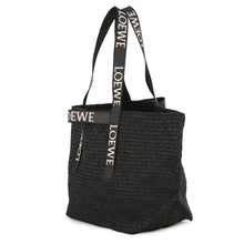 将图像加载到图库查看器中，LOEWE fold shopper BlackB507X23X10 Raffia
