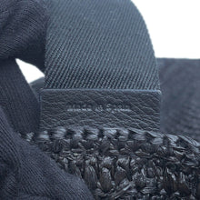 将图像加载到图库查看器中，LOEWE fold shopper BlackB507X23X10 Raffia
