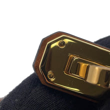将图像加载到图库查看器中，HERMES Kelly Belt Gold Epsom
