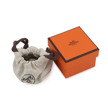 Load image into Gallery viewer, HERMES Ring (Jockey) Size 55 Black Box Calf Leather Metal
