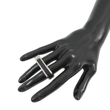 将图像加载到图库查看器中，HERMES Ring (Jockey) Double Size 53 Black Epsom Metal
