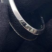 将图像加载到图库查看器中，HERMES Ring (Jockey) Double Size 53 Black Epsom Metal
