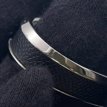 将图像加载到图库查看器中，HERMES Ring (Jockey) Double Size 53 Black Epsom Metal
